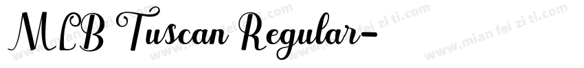 MLB Tuscan Regular字体转换
